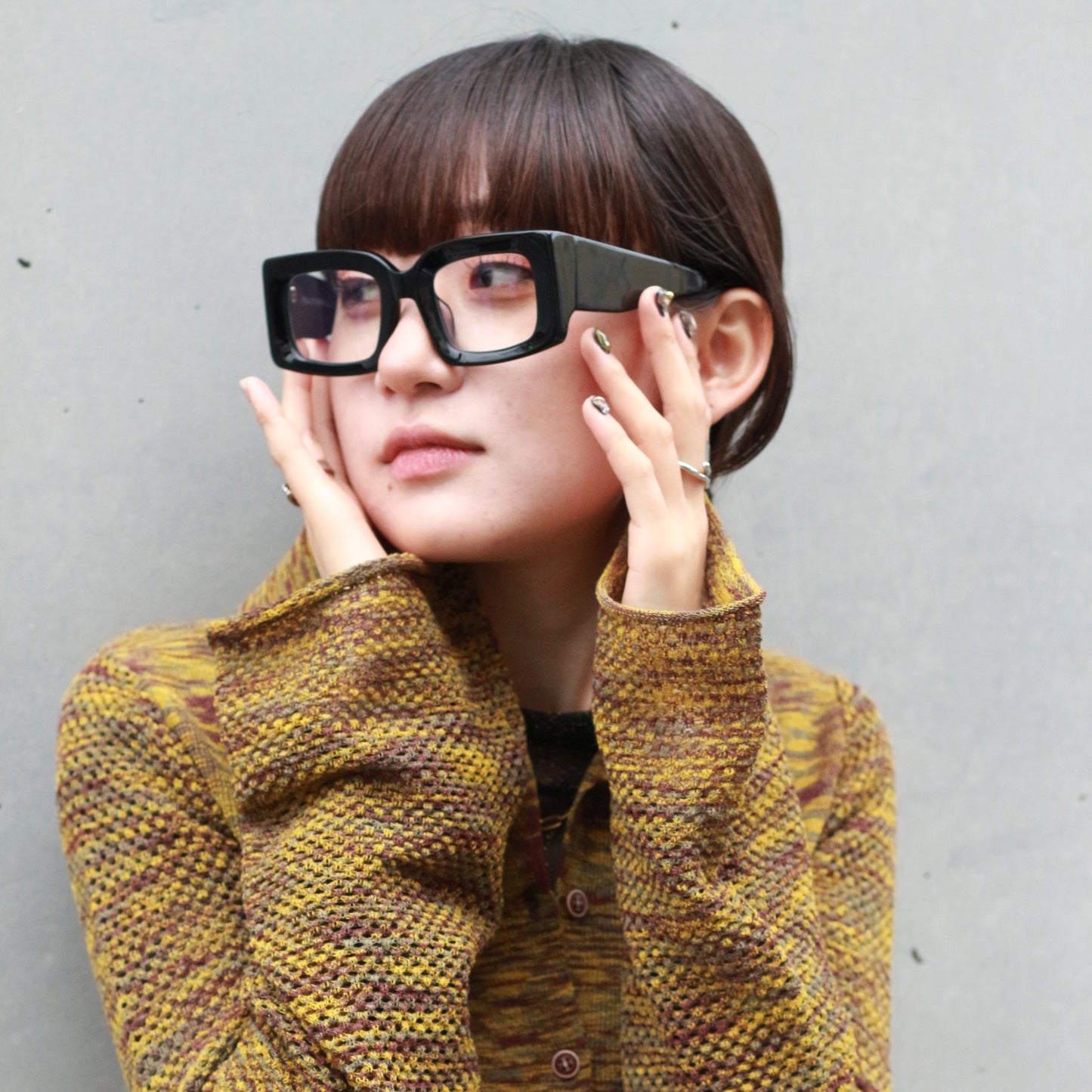FUJIYAMA GLASSES ORIGINAL VOGUE Vogue 加厚仿古镜框富士山眼镜