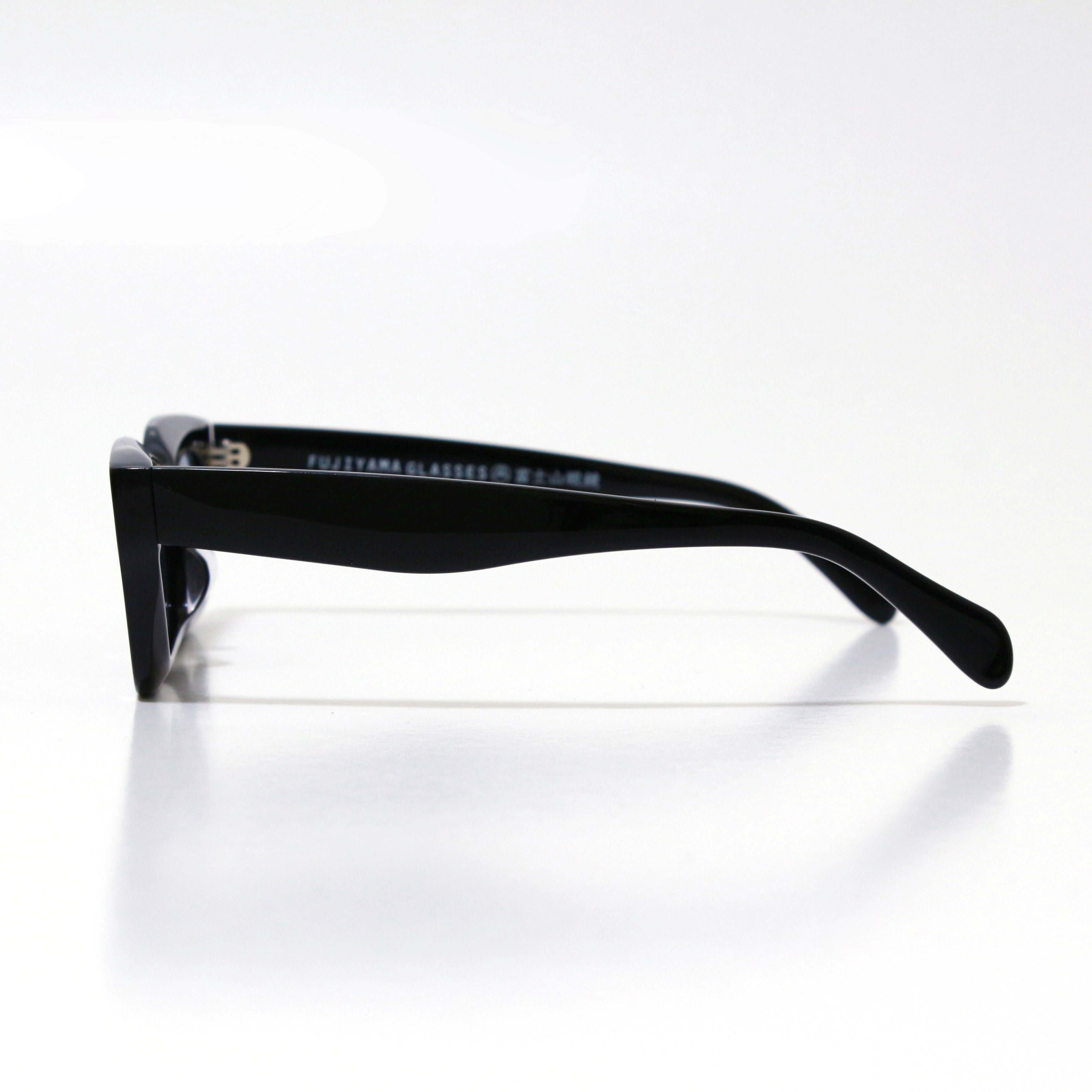人気ショップ富士山眼鏡 オリジナル ゴース GHOSE 太セル 黒縁 スリムシェイプ BL サングラス/メガネ