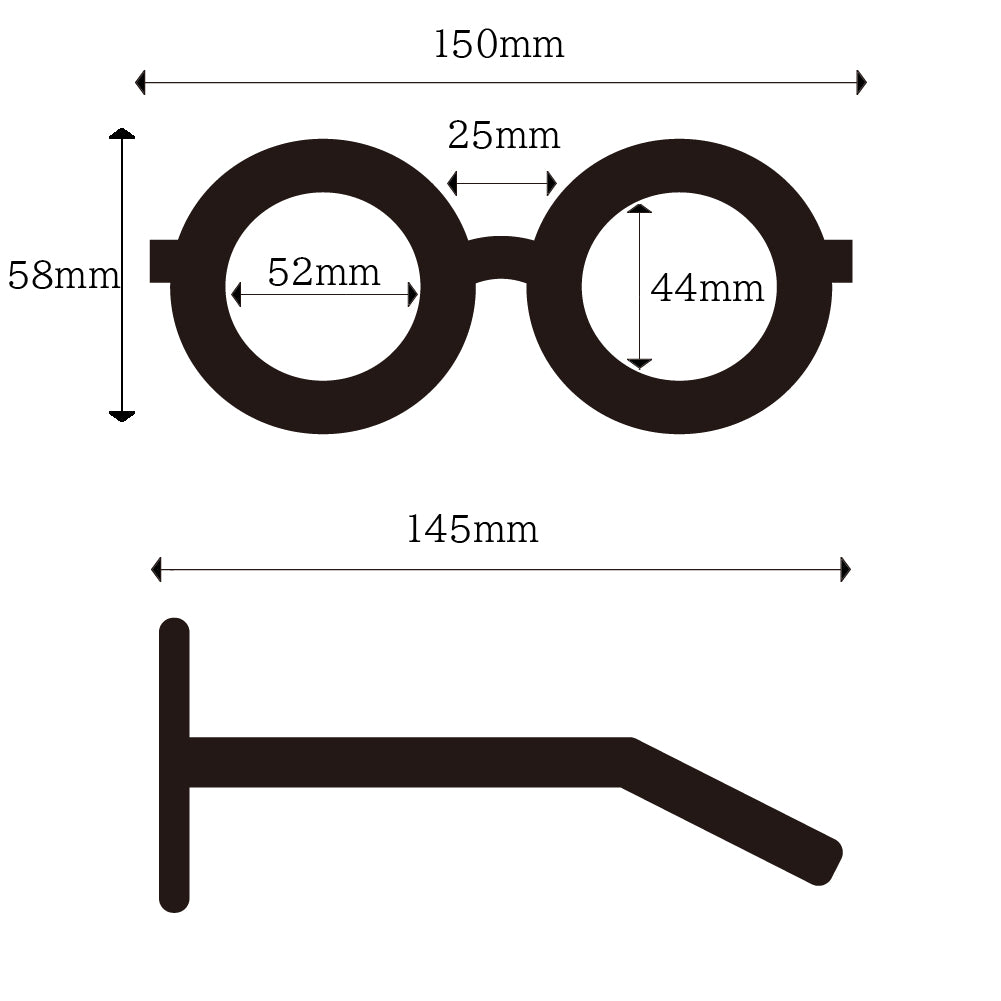 FUJIYAMA GLASSES ORIGINAL CANNAN 迦南大方型富士山眼镜